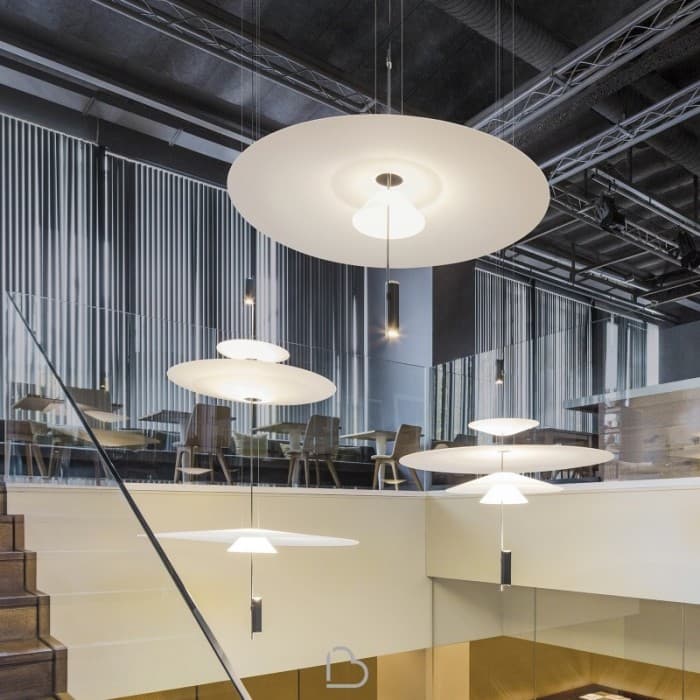 Plumeo Chandelier - Modern Layered LED Pendant for Living Room, operation11