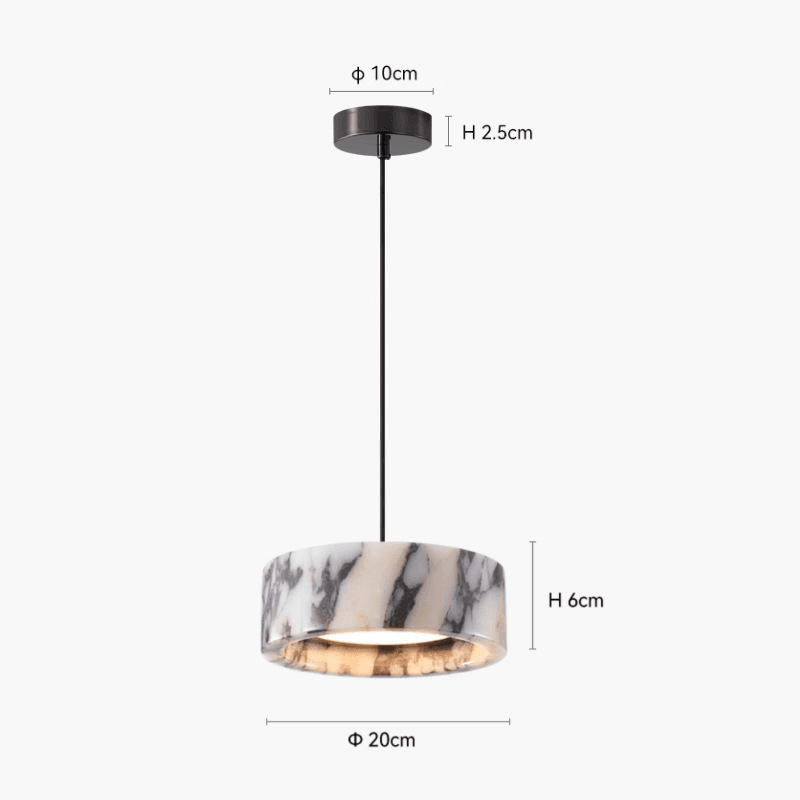 Indoor Linear Restaurant Kitchen Island Creative Marble Pendant Light Decoration Home Chandeliers Lamp, Modern Natural Marble Pendant Light, Dimmable LED Ring Hangi, operation11