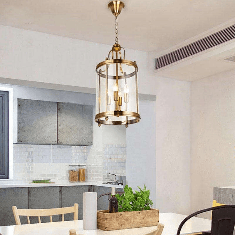 Unique Design Metal Iron Hanging Pendant Lamp Vintage Iron Material Bird Cage Brass Glass Industrial Light Pendant, Vintage Bird Cage Pendant Lamp, operation11