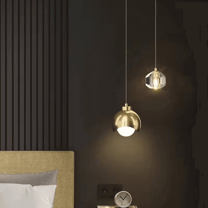 Modern Simple Crystal Pendant Light Bedroom Bedside Hanging Lamp Nordic Minimalist Long Line Living Room Home Decor, Nordic Long Line Crystal Pendant Light PL0918-19, Dimmable L, operation11