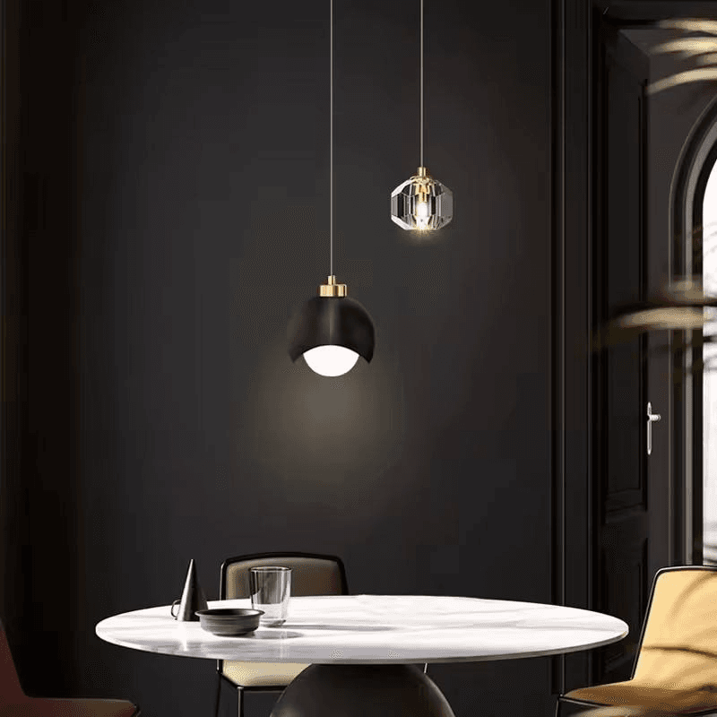 Modern Simple Crystal Pendant Light Bedroom Bedside Hanging Lamp Nordic Minimalist Long Line Living Room Home Decor, Nordic Long Line Crystal Pendant Light PL0918-19, Dimmable L, operation11
