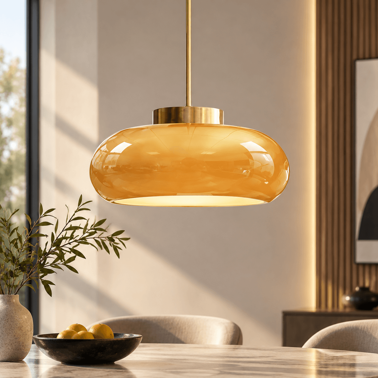 Nordic Modern Gold Glass Pendant Light for Restaurant Bar Counter Dining Room, Nordic Modern Gold Glass Pendant Light, operation11