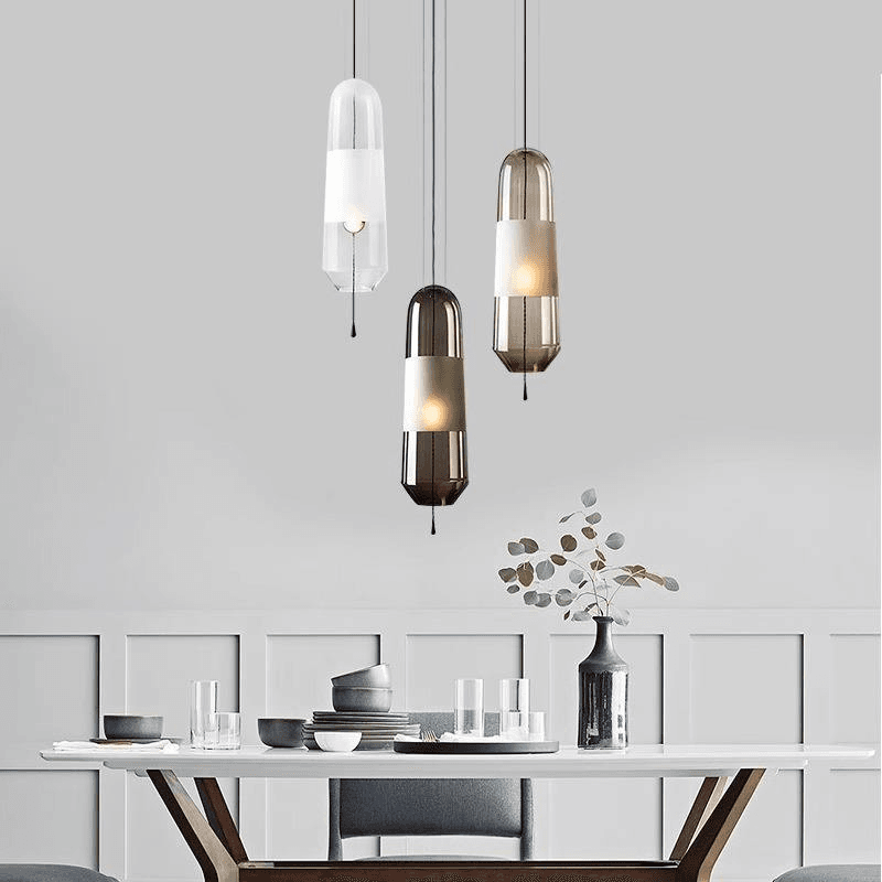 Nordic Glass Pendant Lamp Minimalist Creative Restaurant Pendant Light Bedroom Hanging Light Modern Decorative Lighting, Nordic Glass Pendant Lamp, operation11
