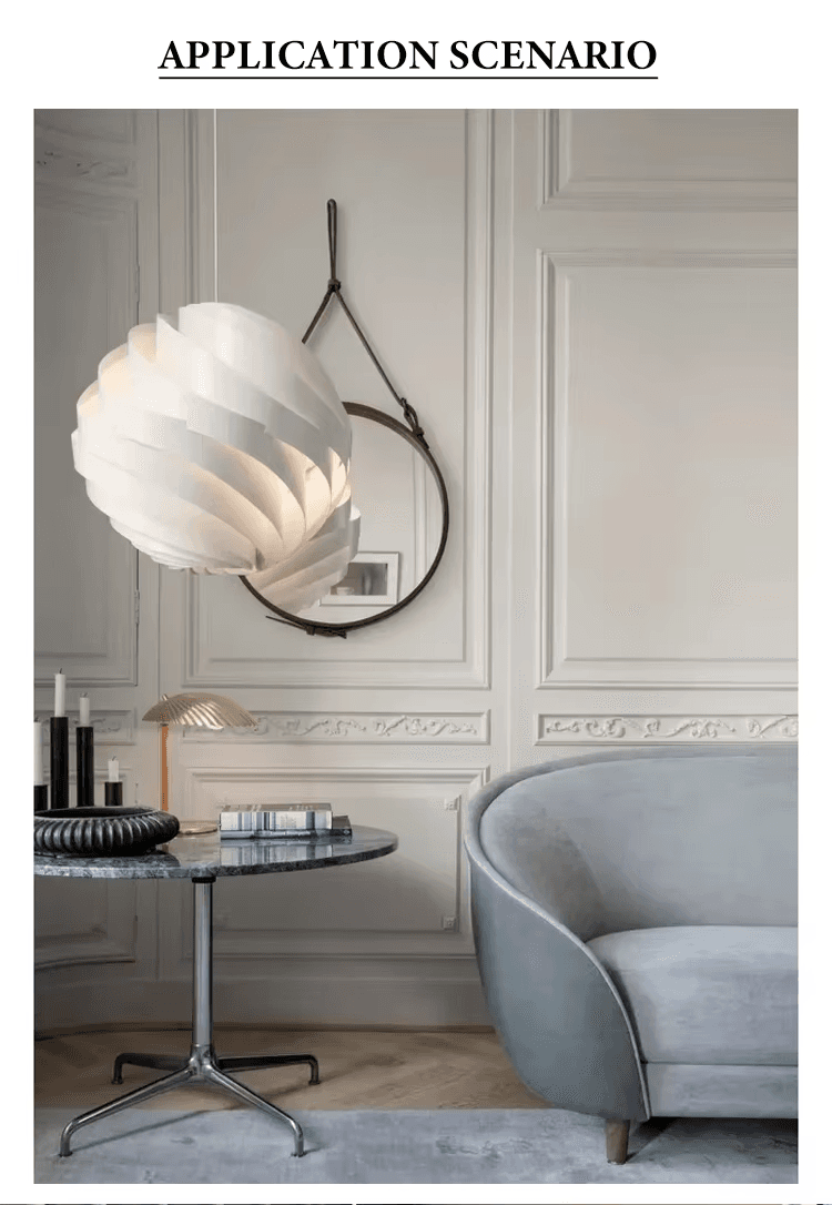 ersonalized Creativity Aluminum Material Chandelier Villa Dining Room Bedroom Led Pendant Lamp, Spiral Aluminum LED Pendant Lamp, operation11