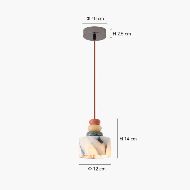 Multi-colour Stacked Stone Pendant Light Colorful Jade Refined Lighting and Playful Form Lights Decoration Project, Luxury Multi-colour Stacked Stone Pendant Light, Colorful Ja, operation11