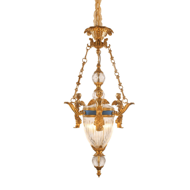 Jewellerytop European Vintage Hallway Glass Bowl Hanging Antique Brass Pendant Light for Dining Room, Vintage Glass Bowl Pendant Light Antique Brass, operation11
