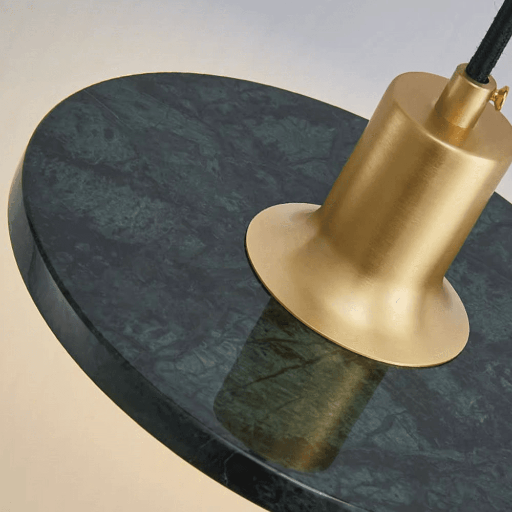 Nordic Modern Minimalist Chandelier Creative Marble Restaurant Bedside Lamp Copper Personalized Chandelier, Nordic Marble Copper Chandelier, operation11