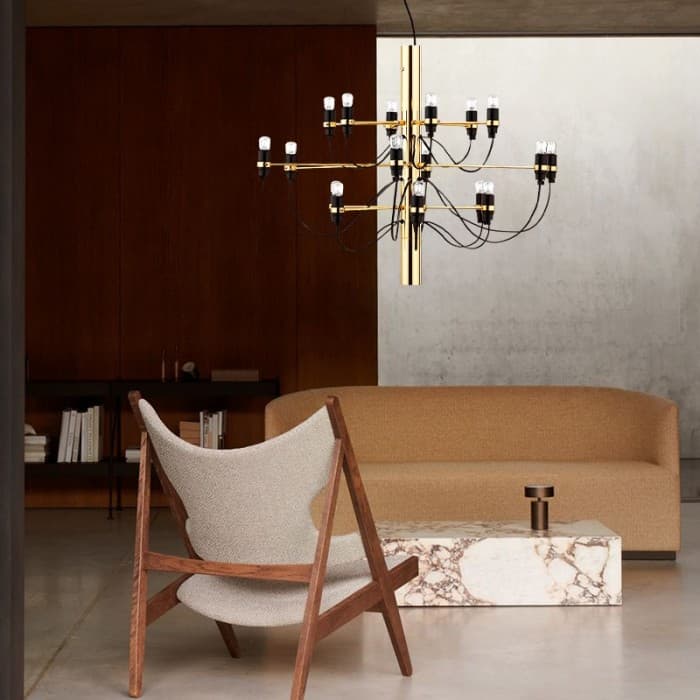 Tendrila Multi-Light Chandelier - Industrial Style Pendant Light for Dining Room, operation11