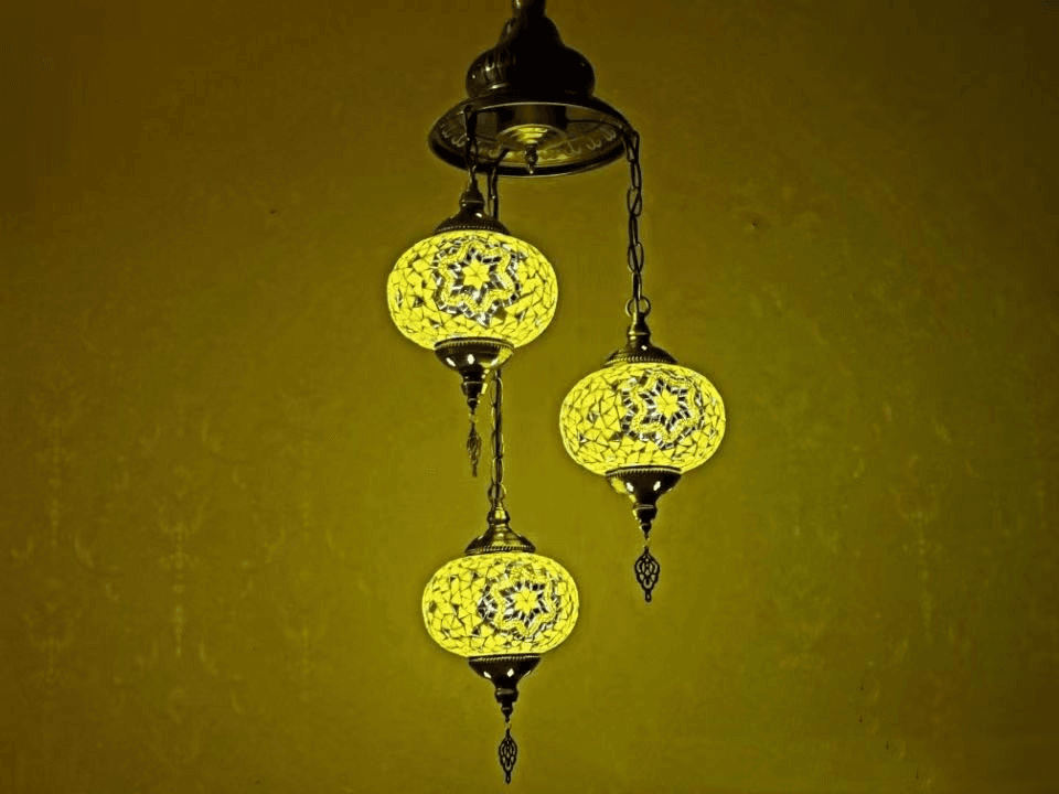 Handmade Mosaic Art Single Turkish Lamps Chandelier Turkey Chandelier for Room, Handmade Turkish Mosaic Chandelier, operation11