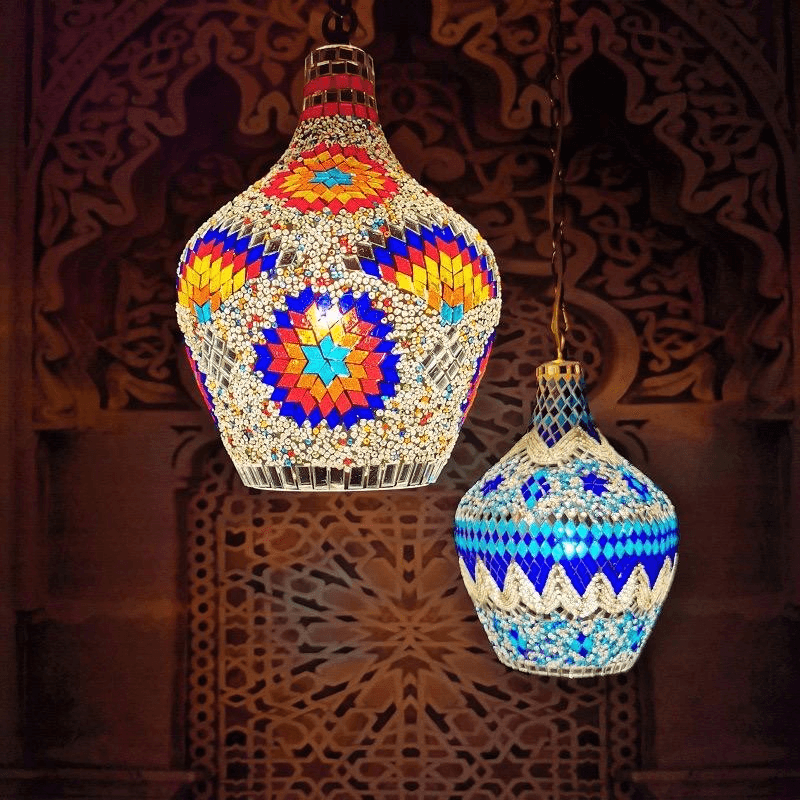 Turkish Mosaic Chihuly Vase Chandelier Handicraft Chandelier Famous Hotel Corridor Garden Decoration Chandelier, operation11
