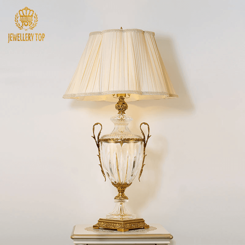 Jewellerytop Villa Hotel Living Room Bedside Luxury Indoor Decorative Desk Light Crystal Glass Table Lamps, operation11