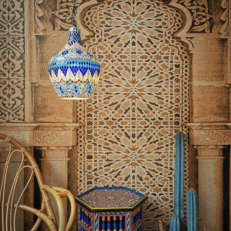 Turkish Mosaic Chihuly Vase Chandelier Handicraft Chandelier Famous Hotel Corridor Garden Decoration Chandelier, operation11