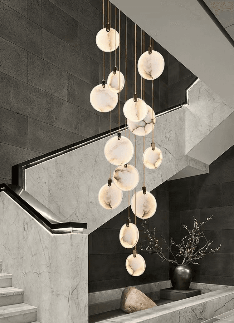 Japanese Wabi Sabi Pendant Light E27 Minimalist Loft Luminaire Suspended Lighting for Home Restaurant, operation11