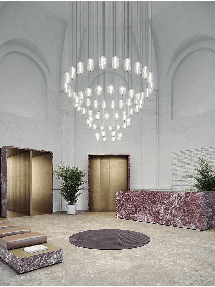 Nordic Indoor Lighting Chendalier Lustre Hang Pendent Design Lamp Supplier Chandeliers Pendant Light Glass Modern Led, Nordic Glass Chandelier Pendant Light, operation11