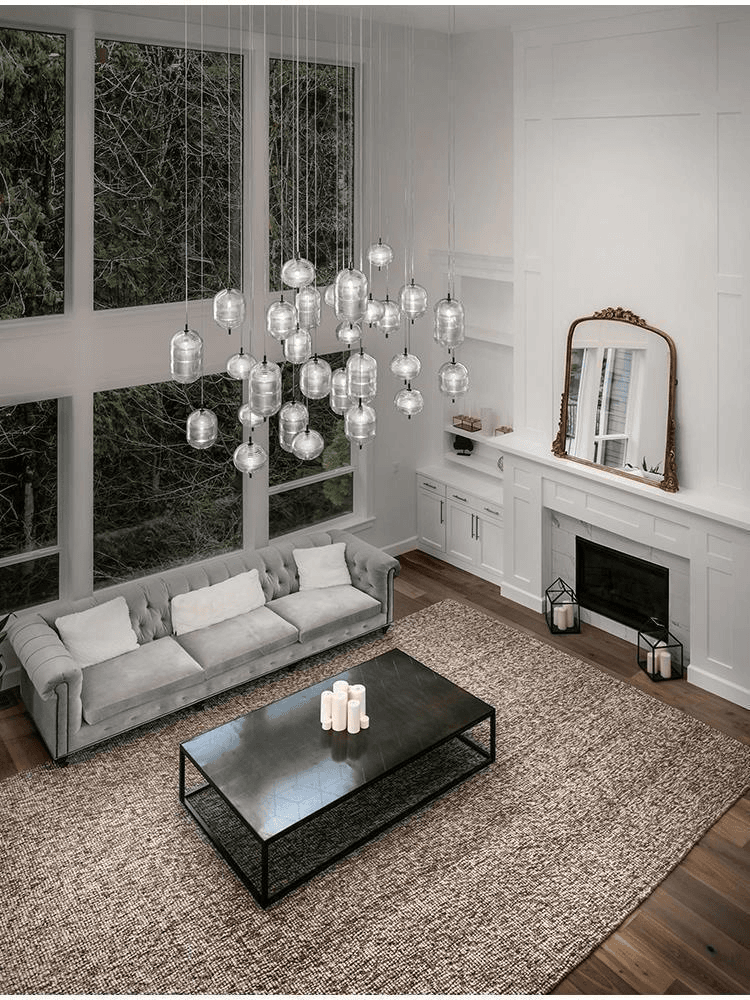 Nordic Indoor Lighting Chendalier Lustre Hang Pendent Design Lamp Supplier Chandeliers Pendant Light Glass Modern Led, Nordic Glass Chandelier Pendant Light, operation11
