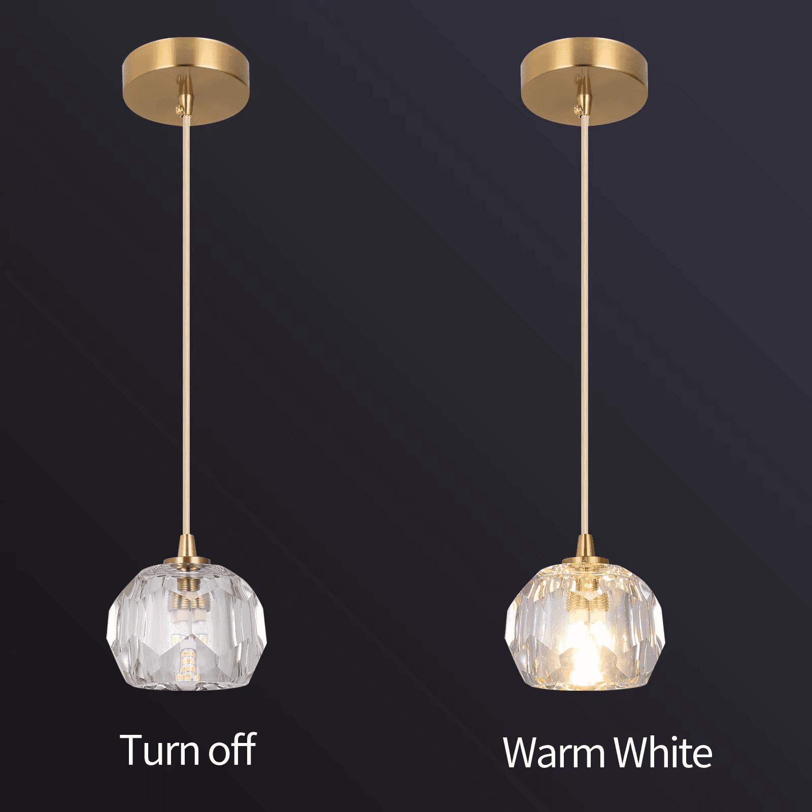 Nordic G9 Copper Crystal Pendant Light for Hotel Kitchen Island Hanging Ceiling Lamp, Nordic G9 Copper Crystal Pendant Light, operation11