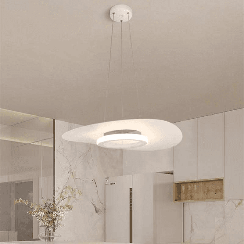 Modern Interior Decoration Black White Pendant Lamp Simple Led 12w Lighting Ceiling Hanging Chandelier, operation11