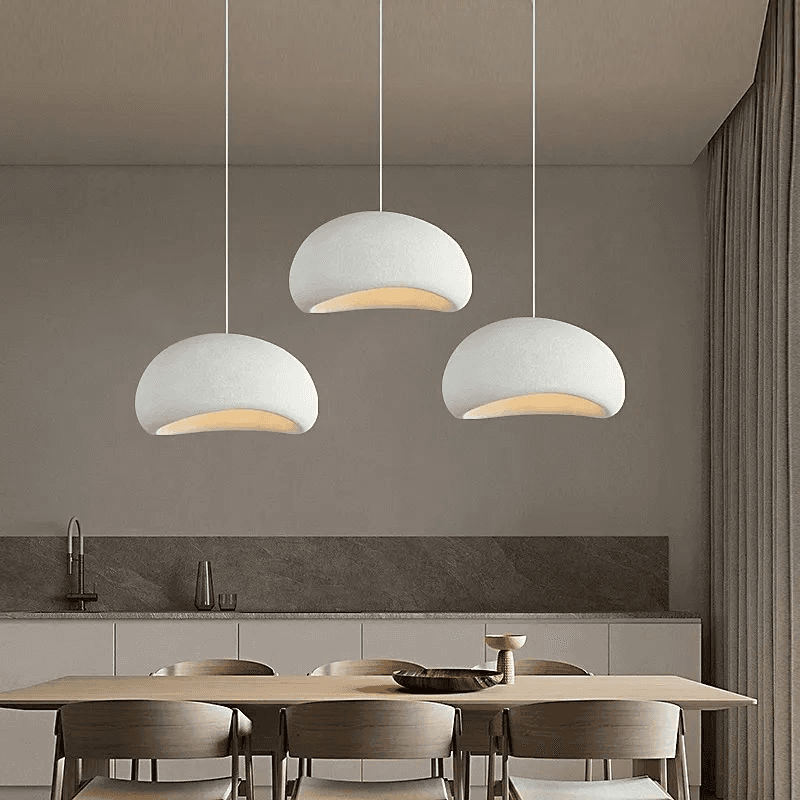 Japanese Wabi Sabi Pendant Light E27 Minimalist Loft Luminaire Suspended Lighting for Home Restaurant, operation11