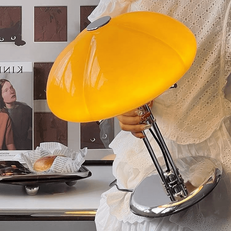 Medieval Bauhaus Pumpkin Table Lamp Bedroom Bedside Retro Designer Net Three Color Creative Decorative Lamps, Pumpkin Table Lamp Retro Designer, operation11