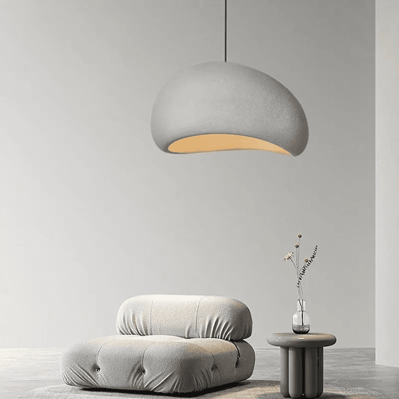 Japanese Wabi Sabi Pendant Light E27 Minimalist Loft Luminaire Suspended Lighting for Home Restaurant, operation11