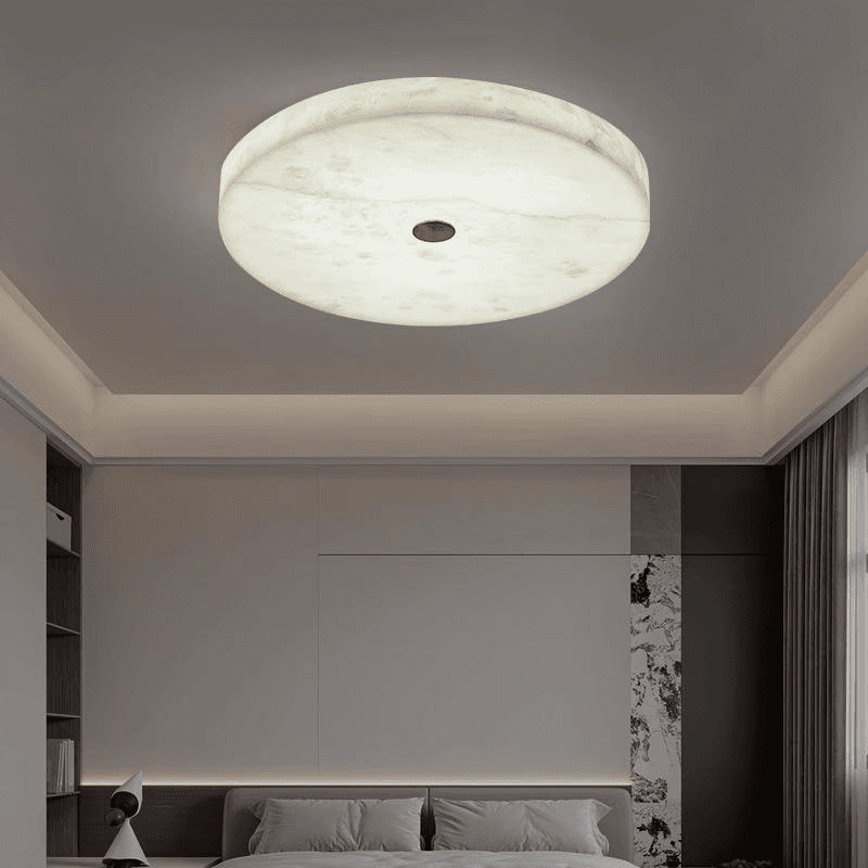 Alabaster LED Flush Mount Ceiling Light Modern Ceiling Ligh Square Minimalist Ceiling Lamp for Living Room Bedroom, Modern Onyx Surface Mounted Ceiling Light MC15 | OEM ODM, operation11