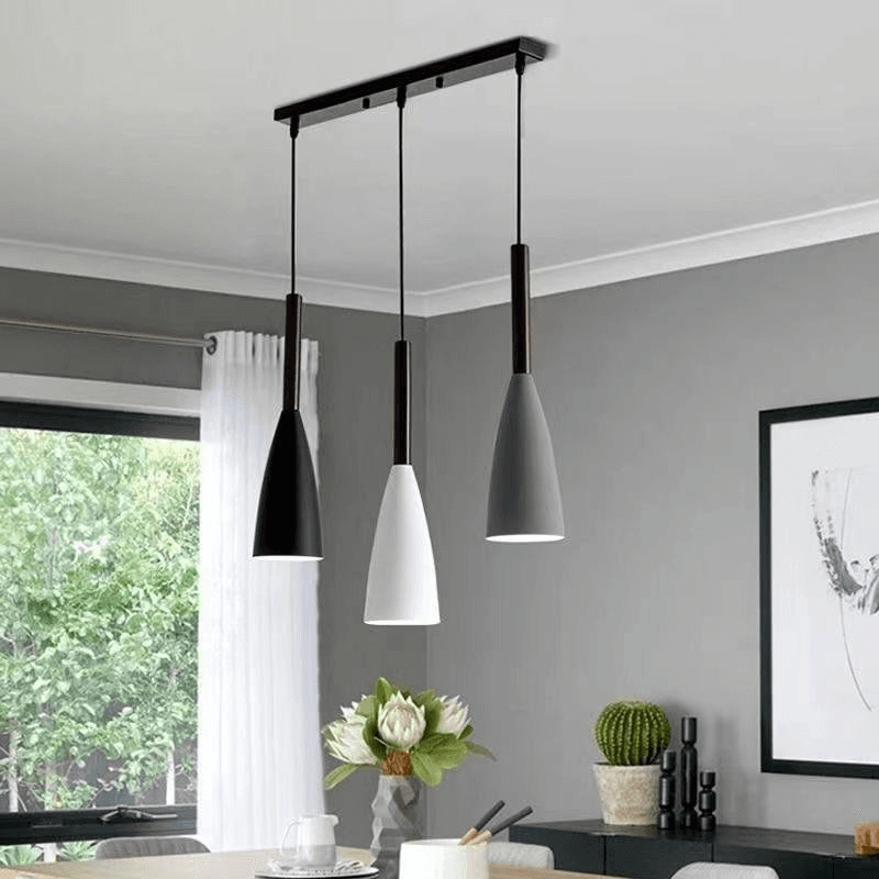 Metal Pendant Lamp Indoor Loft Ceiling Light Modern Nordic Industrial 3 Heads Led Chandeliers Light for Restaurant Home, operation11