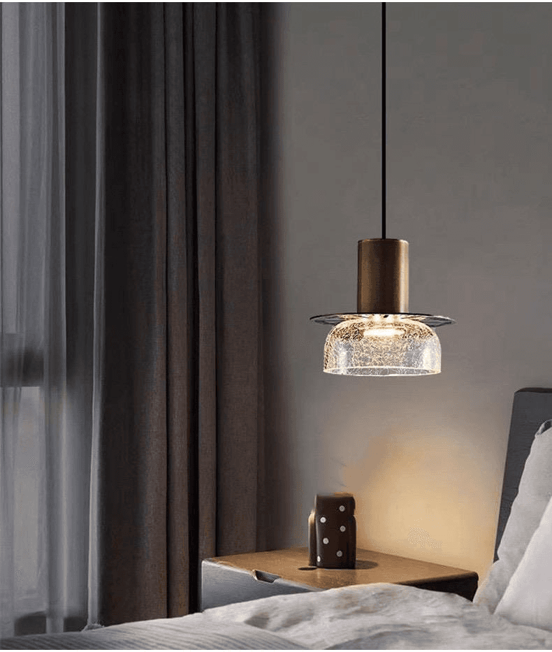 Postmodern Designer Restaurant Chandelier,Light Luxury,Bedroom,Study,Retro Artistic Crack Craft Glass Chandelier, Postmodern Crack Craft Glass Chandelier, operation11