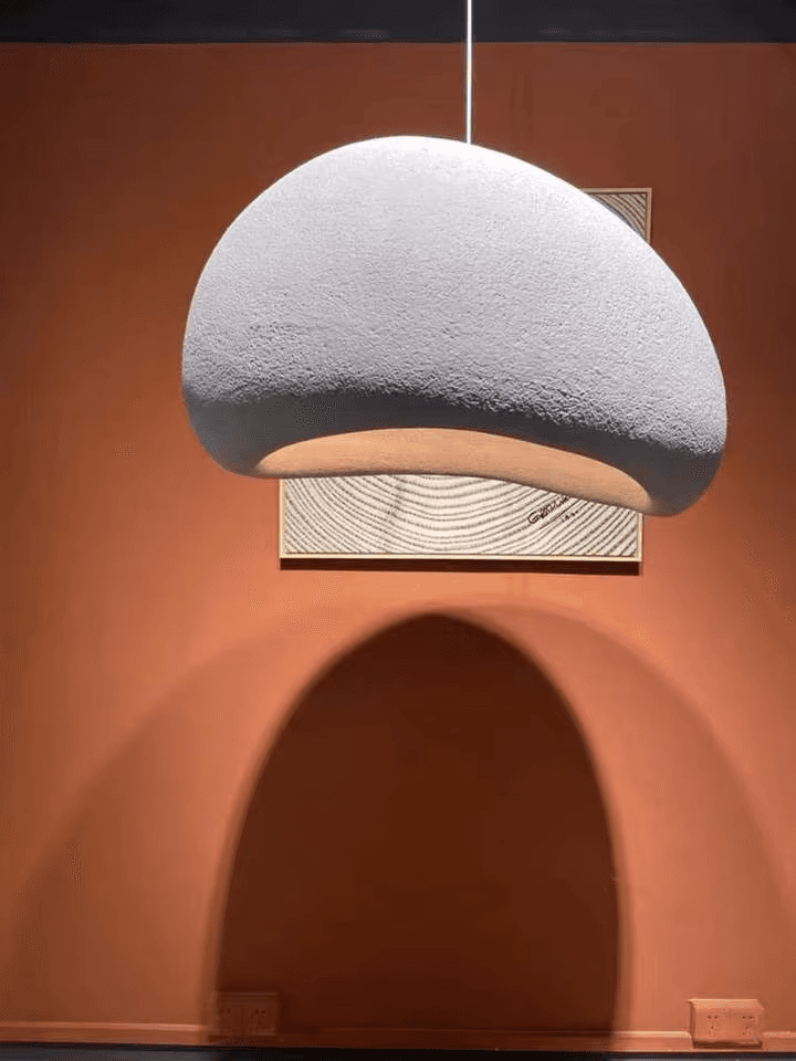 Japanese Wabi Sabi Pendant Light E27 Minimalist Loft Luminaire Suspended Lighting for Home Restaurant, operation11
