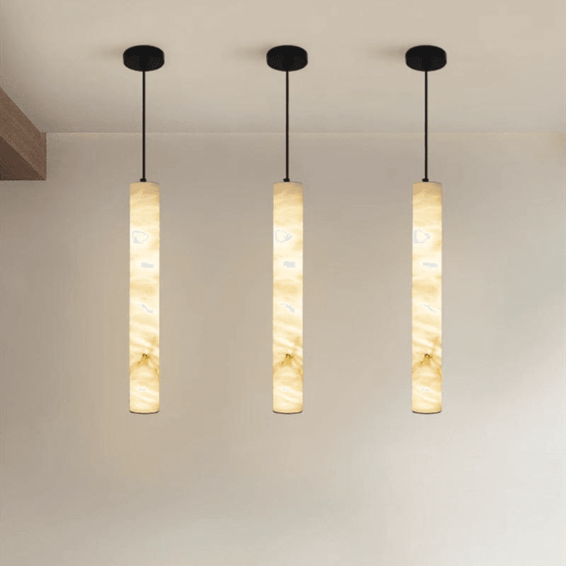 Kitchen Island Coffee Dining Table Led Linear Long Alabaster Luxury Chandelier Marble Pendant Light, Linear Long Alabaster Marble Pendant Light | Luxury LED Chan, operation11