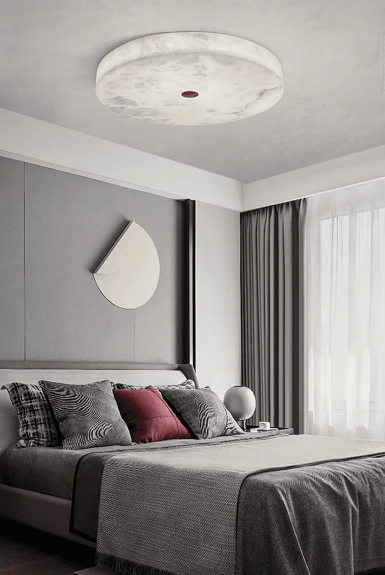 Alabaster LED Flush Mount Ceiling Light Modern Ceiling Ligh Square Minimalist Ceiling Lamp for Living Room Bedroom, Modern Onyx Surface Mounted Ceiling Light MC15 | OEM ODM, operation11