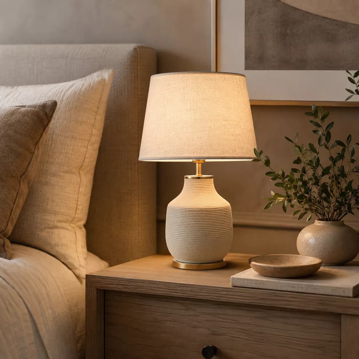 Bedside table lamp manufacturer product detail for residential interiors